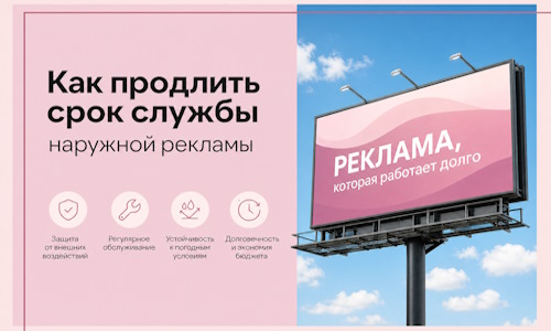 Как продлить срок службы наружной рекламы в  Медногорске