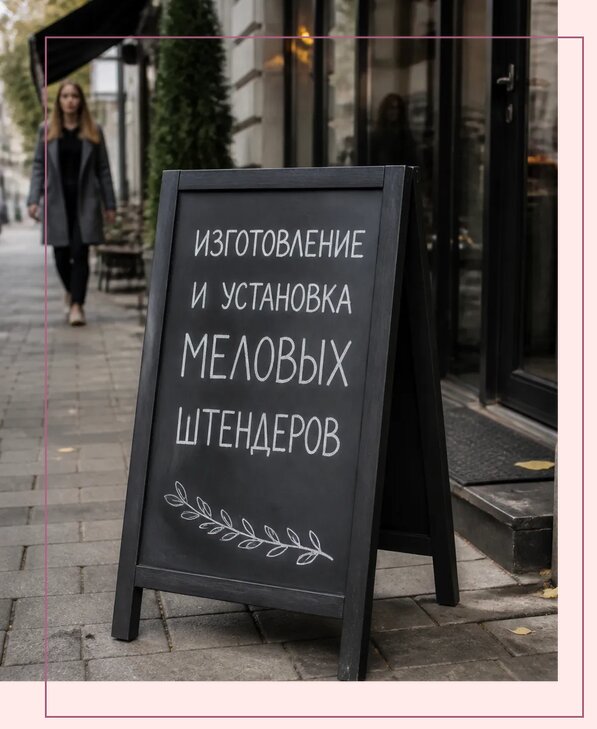 Меловые штендеры в Медногорске по цене от 6612 р. | Аванза-Мдн
